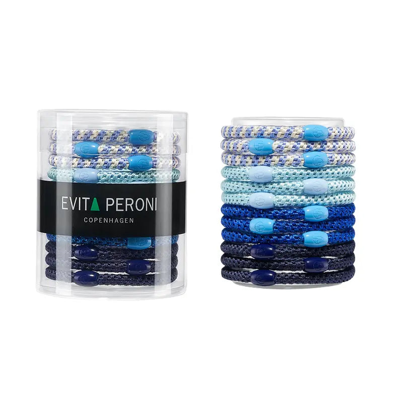 Roxanne Thin Hair Tie Ponytail Holder Pony Elastic(12 pcs) - EVITA PERONI OFFICIAL